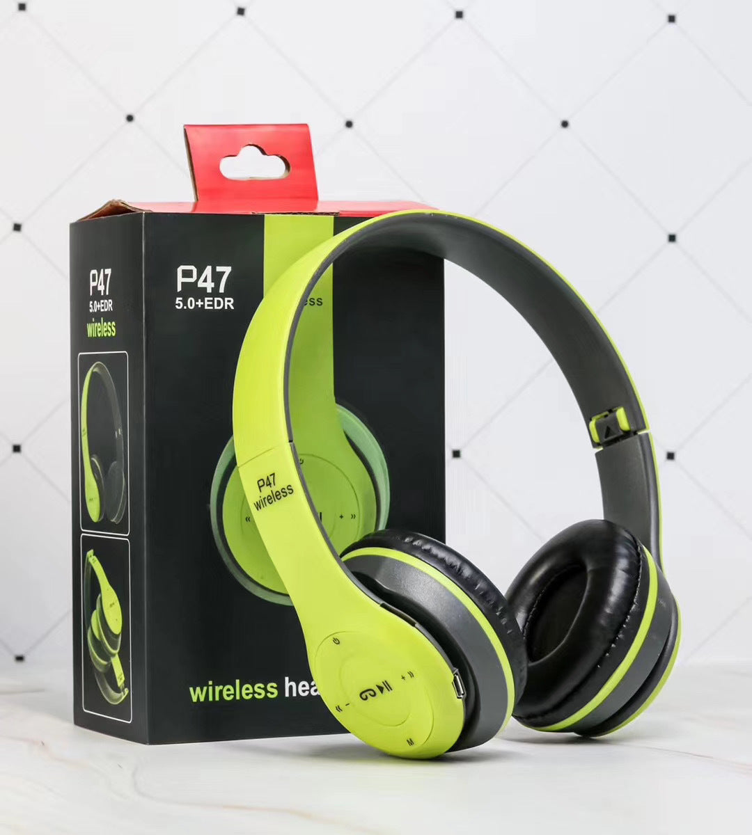 Foldable Bluetooth Stereo Headphones With Mic USB 5.0 Gaming TV